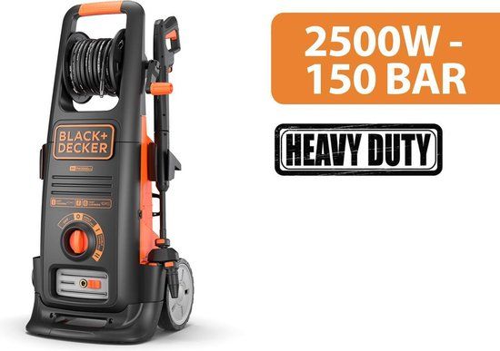 BLACK+DECKER Hogedrukreiniger BXPW2500DTS - 150 bar - 2500W - Incl. Vuilfrees