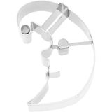 RBV Birkmann, Christmas Moon Cookie Cutter, Stainless Steel, 2.5x5.3x7 cm, 189539