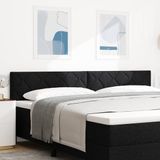 vidaXL - Tête de lit - Noir - Tissu