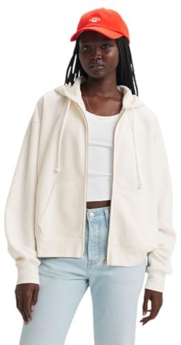 Levi's Everyday Zip Hoodie Sugar Swizzle Fleece, Sugar Swizzle, S