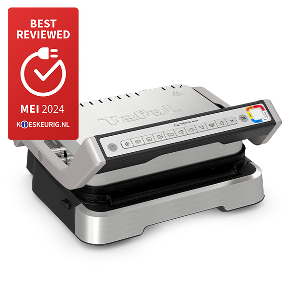 Tefal OptiGrill 4in1 GC774D - Contactgrill - Intelligent Grill - RVS - 2100W