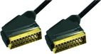 Goobay 21-pins Scart kabel - verguld / zwart - 1,5 meter