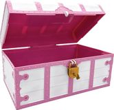 Teacher Created Resources Roze en Witte Schatkist met Slot en Sleutel (TCR6055)