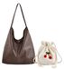 Sac à main rétro et sac fourre-tout ensemble femme