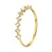 Lucardi Dames Ring met zirkonia - Ring - Cadeau - 14 Karaat Goud - Geelgoud
