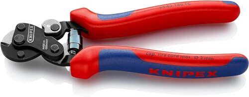 KNIPEX Knipex Staaldraadschaar voor bandenkoord gebruineerd, met meer-componentengrepen 160 mm 95 62 160 TC