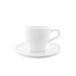 Almina Ensemble de 12 tasses à café en céramique avec soucoupe, motif en relief - 100 ml