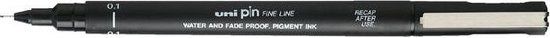 Uni-ball Permanente markeerstift 0,1 mm Zwart (12 Stuks)