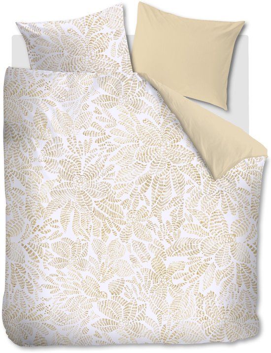Beddinghouse Indy dekbedovertrek Lits-Jumeaux 240x200/220 cm Katoen Naturel Gebloemd