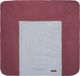 Baby's Only Gebreide baby aankleedkussenhoes - Waskussenhoes - Overtrek verzorgingskussen Classic - Stone Red - 75x85 cm