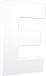 Clairefontaine AC704C Papier-Maché Alfabet - Grote Hoofdletter "E" - Wit