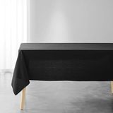 Douceur d'intérieur Mistraline Tafelkleed Rechthoekig 140 x 240 cm Zwart Gerecycled Katoen Effen