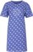 Irresistible Dames Nachthemd - Korte Mouwen - Allover Geprint - Blauw - Maat L