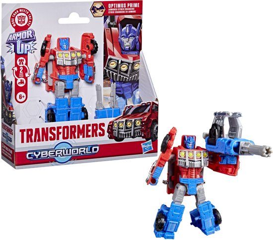 Hasbro Transformers Cyberworld Armored Cyber Changers Optimus Prime Actiefiguur