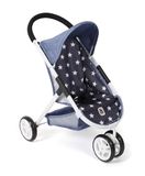 Bayer Chic 2000 Poppenbuggy Speedy – ster Navy – geschikt voor poppen tot 46 cm – schuifhoogte 58 cm
