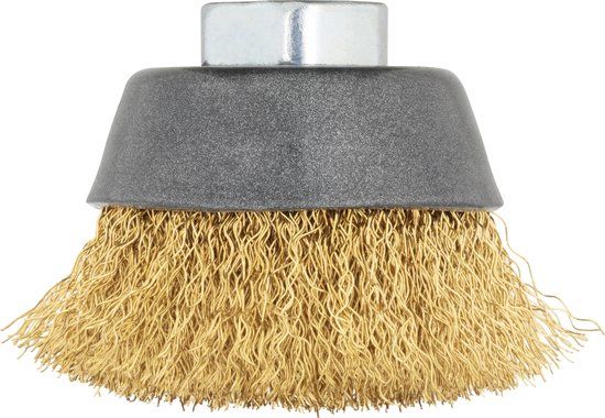 wolfcraft - Komborstel 70mm voor Haakse Slijper - Messing - 2748000