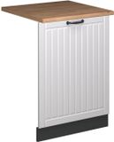 Vicco Fame-Line Façade de lave-vaisselle – 60 cm, WB Chêne Blanc Style champêtre
