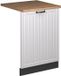 Vicco Fame-Line Façade de lave-vaisselle – 60 cm, WB Chêne Blanc Style champêtre