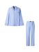 Hackett London Pyjama lang lichtblauw / wit