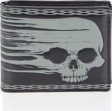 Shagwear Billfold Heren Portemonnee Kunstleer Smeared Skull