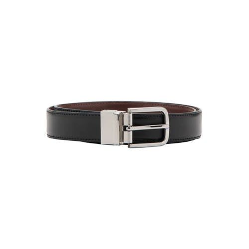 Mango Man leren riem zwart