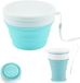 Ibenzoa® Duurzame en Veerkrachtige Opvouwbare Voedselcontainer van Siliconen - Blauw wit