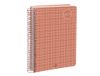 Liderpapel A5 2024 Spiraalplanner met weekoverzicht, polypropyleen, papier, 70 g, kleur koraal