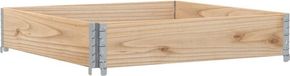 vidaXL Plantenbak 100x100 cm massief grenenhout