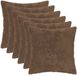 vidaXL - Kussensloop - 6 stuks - HEERLEN - Lichtbruin - 35 x 35 cm - Nep Konijnenbont