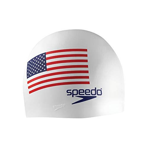 Speedo Silicone Swim Cap - Flag