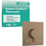 hansgrohe Ecostat Comfort E - Thermostaat inbouw, met veiligheidsblokkering (SafetyStop) bij 40° C, thermostaat voor de douche en badkuip, mengkraan voor 2 functies, brushed bronze, 33711140