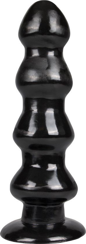 Master Series Grote Raket Dildo Met Zuignap - Zwart