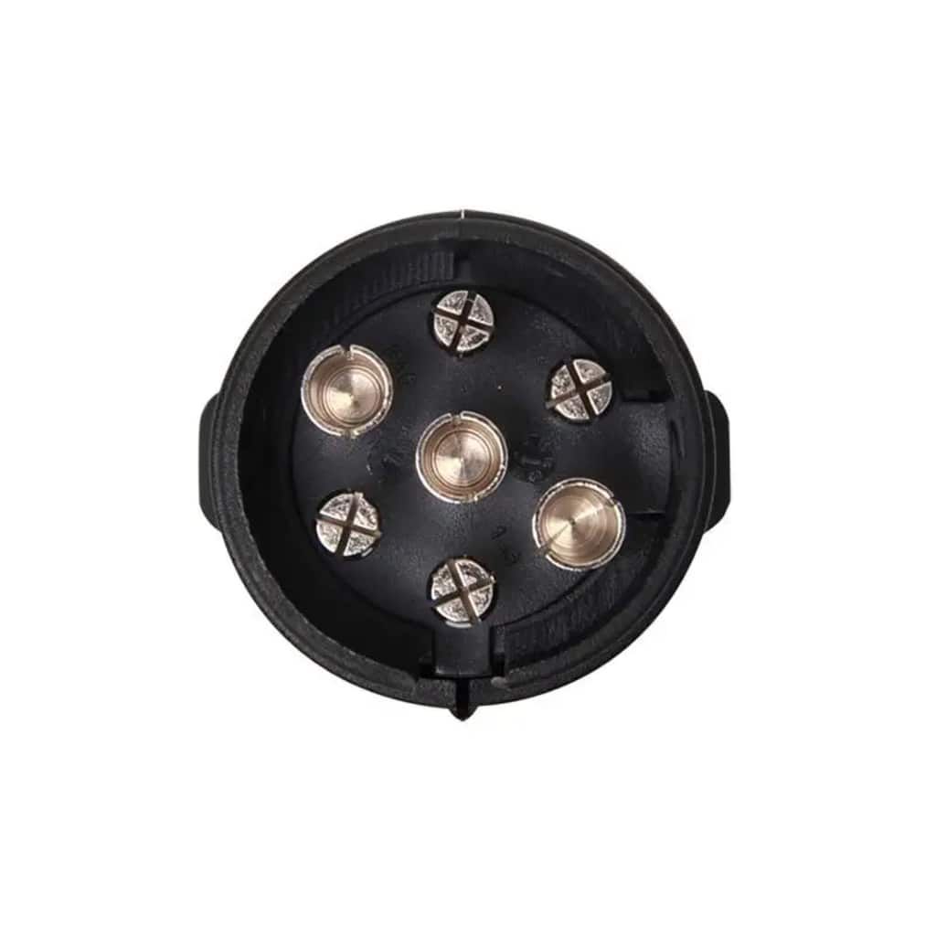 ProPlus stekker PVC 7-polig zwart kabelschoenaansluiting