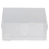 Servethouder Fashion Servethouder transparant van acryl 13,5 x 13,5 cm
