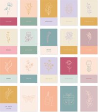 Maan Amsterdam Mini wenskaartjes - Cadeaulabels - 20 stuks - 9x6 cm - Celestial