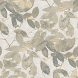 Herbarium Vliesbehang Bladeren Natuur Grijs 10,05 x 0,53 M.