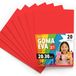 OFITURIA EVA-rubber voor school- en creatieve projecten, kleurrijke schuimplaten voor doe-het-zelfprojecten, kunst, kinderdecoratie, scrapbooking, kunsthandwerk, 20 x 30 cm (rood, 20 stuks)