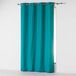 Douceur d'Intérieur Absolu gordijn met ogen, microvezel, eenkleurig, polyester, blauw, 280 x 140 cm