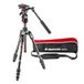 Manfrotto MVKBFRTC-LIVEUS Befree Live Carbon Fiber Video Statief Kit met Fluid Head, M-Lock Twist Leg Locks, Zwart