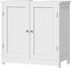 Happiq meuble sous vasque – 2 portes – Meuble de salle de bain autoportant 30x60x60 cm – Avec étagère réglable