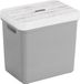 Sunware Opbergbox - mand - lichtgrijs - 25 Liter - kunststof - met houtkleur deksel