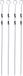 Merkloos BBQ Spiezen - 4 stuks - RVS - 38 cm