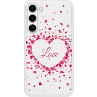 Samsung Bedrukt siliconen hoesje compatibel met Galaxy S23 Plus Confettis de Coeurs Love