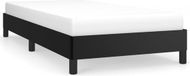 vidaXL Cadre de lit Similicuir Noir 90x200 cm
