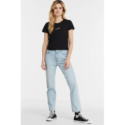 Levi's 501 Crop High Waist Straight Fit Jeans - Luxor
