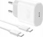 GenericBrand 20W wandlader voor iPhone 15 / Galaxy S24 / Ultra + USB-C kabel