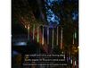 M.TK MOVETECK Guirlande lumineuse pluie de météores, 8 tubes 192 LED, Guirlande lumineuse stalactites chute de neige étanche pour sapin de Noël, Multicolore