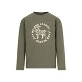 Like Flo rechtvallende longsleeve met print - groen