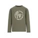 Like Flo rechtvallende longsleeve met print - groen