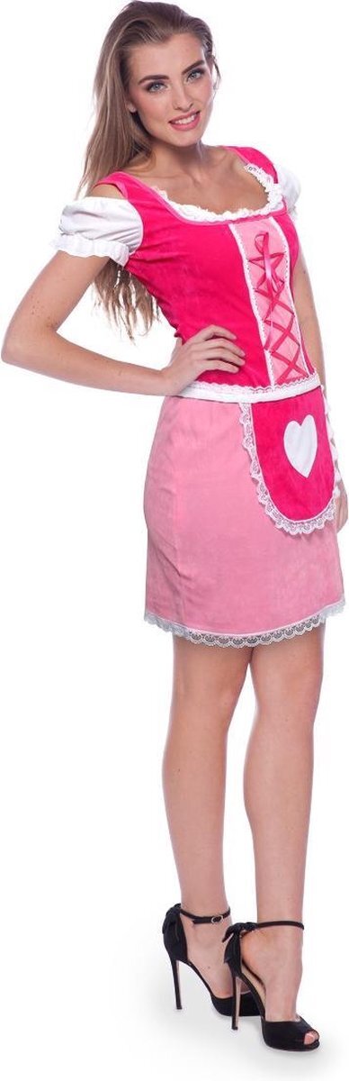 Folat Dirndl Jurk Classic Roze - Maatkeuze: Maat S/M